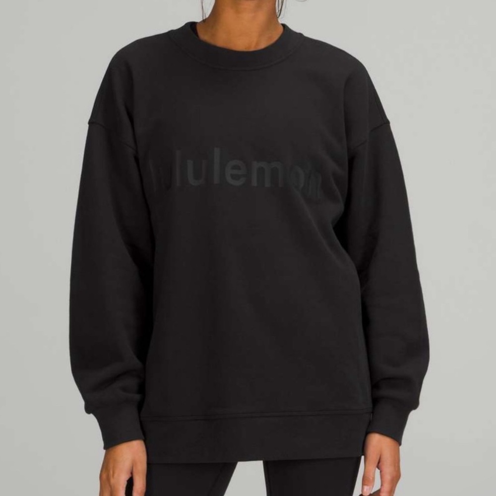 Lululemon Logo Rare Perfectly Oversized Crew Sweatshirt